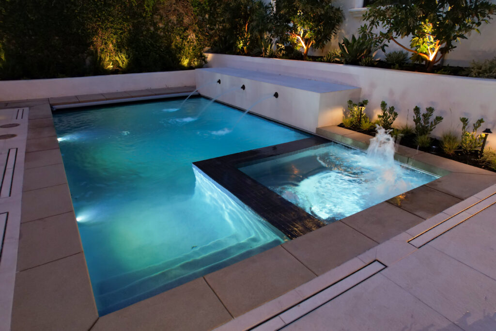 Oasis Black and White Pool | Custom Pool and Spa Builders in CA